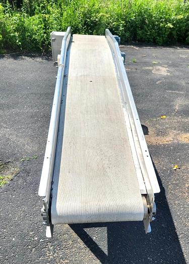 Used CHL Stainless Steel Incline Belt Conveyor 15 Inches X 103 Inches