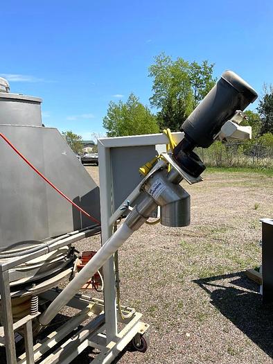 Used 2008 Kason Model KBDS30/316SS Stainless Steel Bag Break with 30" Screener and Screw Feeder