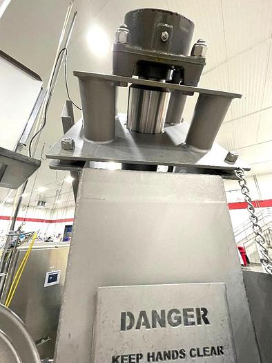 Used Mepaco Stainless Steel Sanitary 9 Inch Dia Incline Screw Conveyor