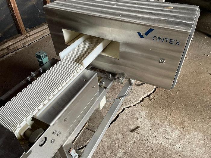 Used Cintex Stainless Steel Metal Detector Model Autosearch II 4 Inch X 14 Inch Aparture Opening