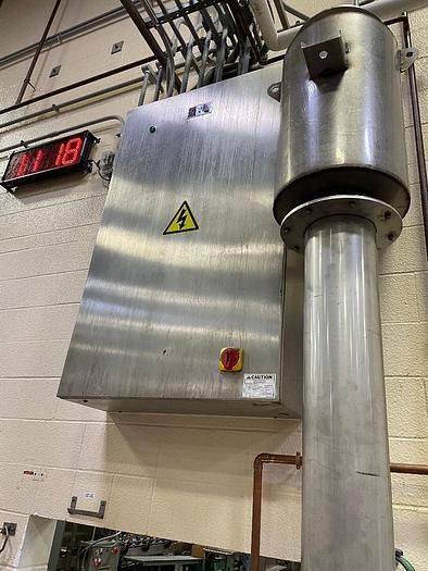 Used Cozzoli Model RFP-8 8 Head Rotary Filler with McBrady Model 200 Bottle Cleaner