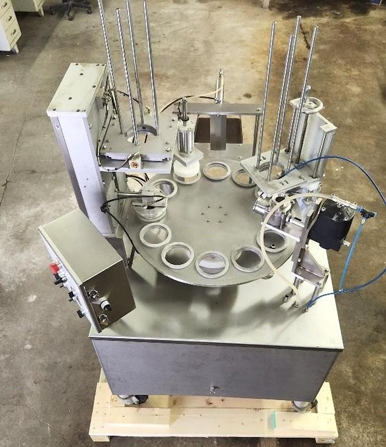 Used World Cup Filler Model 12-32 Rotary Cup Filler Lidder