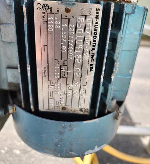 Used CHL Stainless Steel Incline Belt Conveyor 15 Inches X 103 Inches