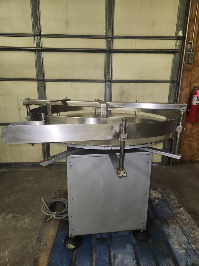 Used 40" Stainless Steel Lazy Susan Accumulation Table