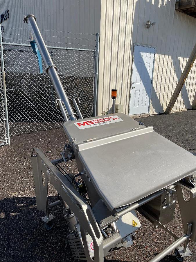 Used MARCHANT SCHMIDT STAINLESS STEEL SANITARY INCLINE SCREW FEEDERS 3 INCH