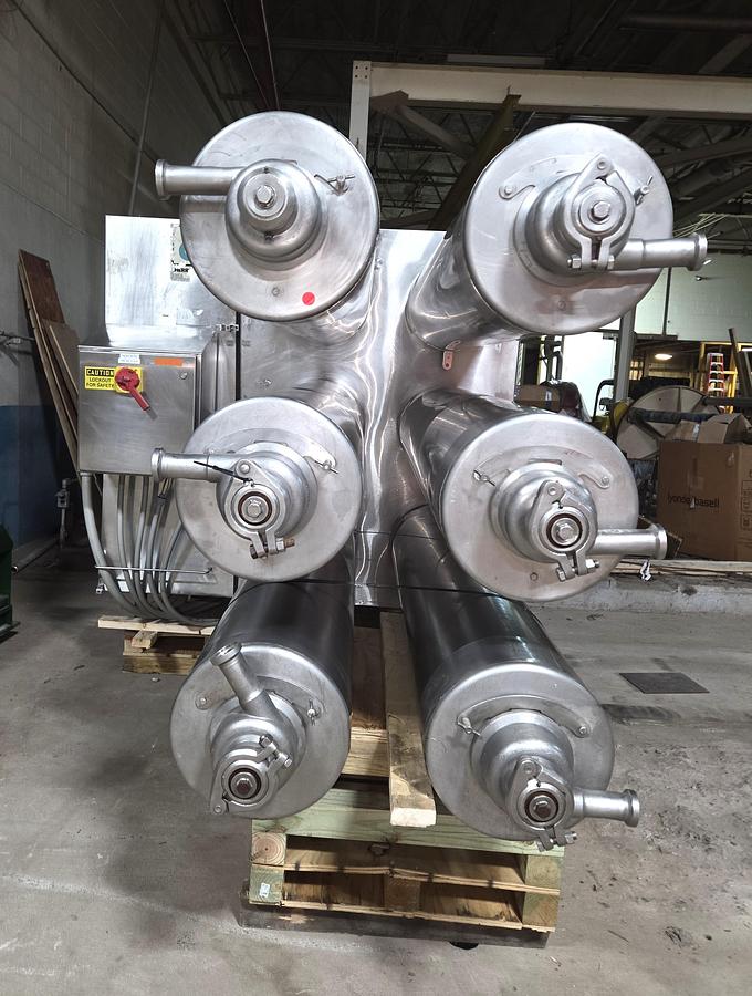 Used Cherry-Burrell Thermutator Model SPL672L Scraped Surface Heat Exchanger (6) Tube Thermutator