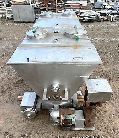 Used 330 cu ft/2500 Gallons Stainless Steel Sanitary Ribbon Blending Hoppers/Tanks