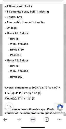 Used 330 cu ft/2500 Gallons Stainless Steel Sanitary Ribbon Blending Hoppers/Tanks