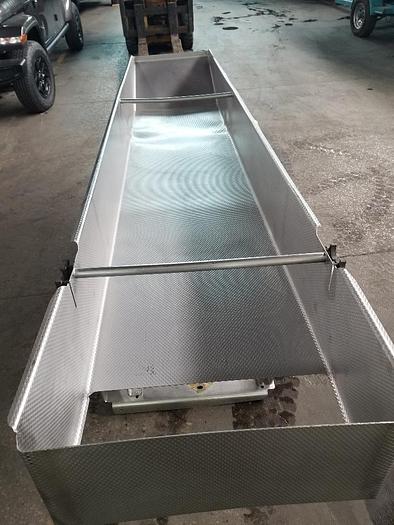 Used Vibratory Scale Feeder 24 Inches Wide X 132 Inches Long Stainless Steel Sanitary