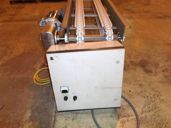 Used FABCO 18" x 108" 2 Lug Link Chain for Blocks or Boxes Stainless Steel Sanitary