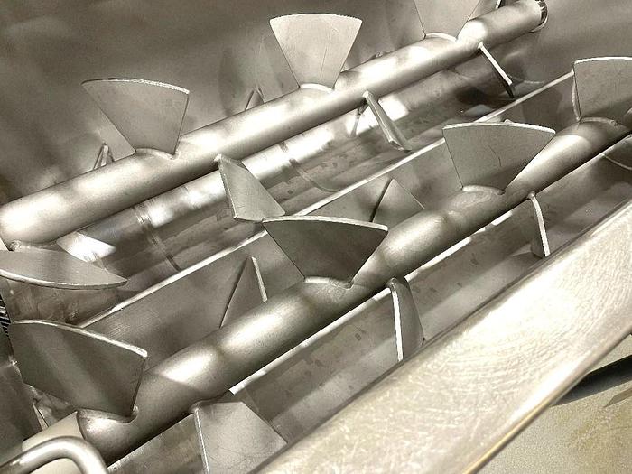 Used Mepaco Stainless Steel Sanitary Dual Shaft Paddle Blender