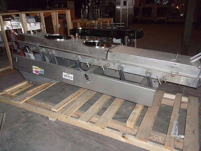 Used Key Iso Flo Model 431751-1 Stainless Steel Sanitary Shaker/Feeder 18 Inches X 10 Foot