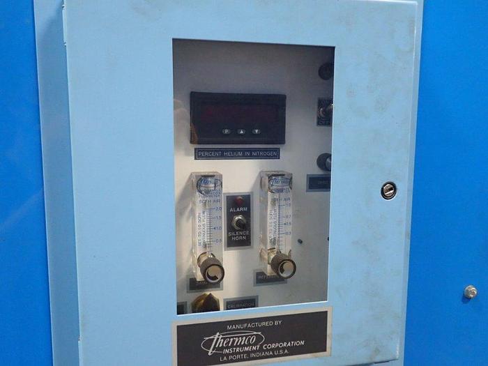 Used Thermco Gas Mixer / Analyzer Model 6105HeN20A1210OF500 Mfg 2014