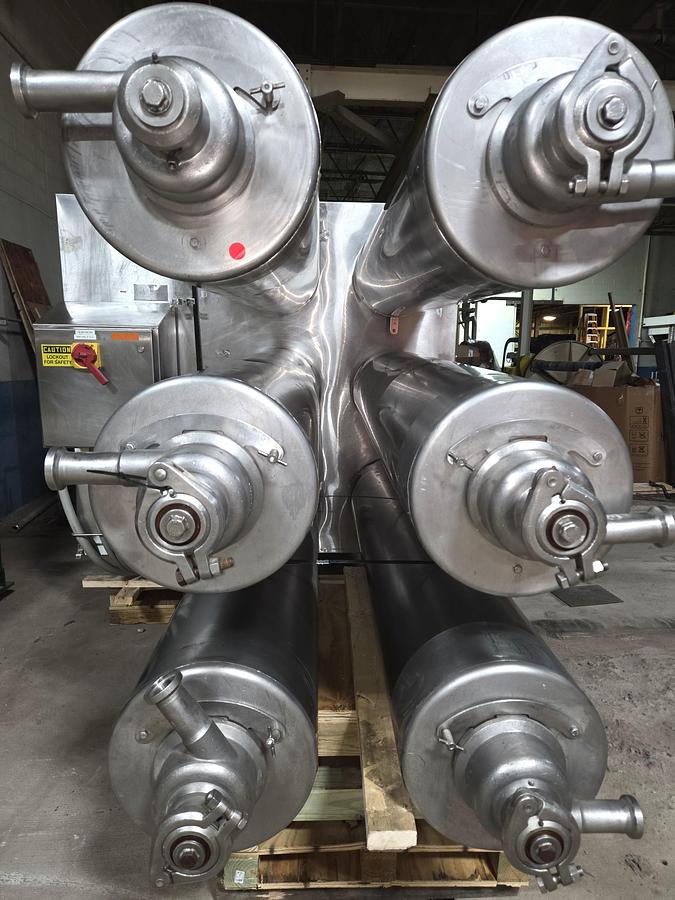 Used Cherry-Burrell Thermutator Model SPL672L Scraped Surface Heat Exchanger (6) Tube Thermutator