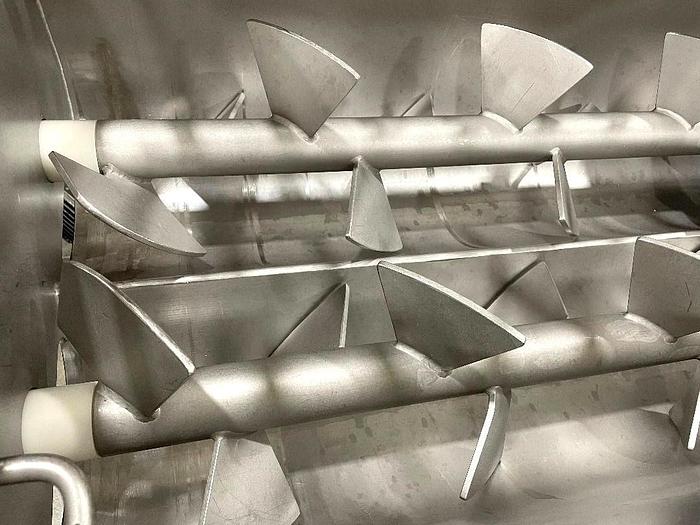 Used Mepaco Stainless Steel Sanitary Dual Shaft Paddle Blender