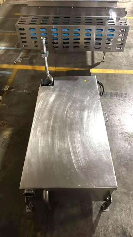 Used Stainless Steel Sanitary Dewatering/Washing Belt Conveyor 38 Inches Wide X 180 Inches Long