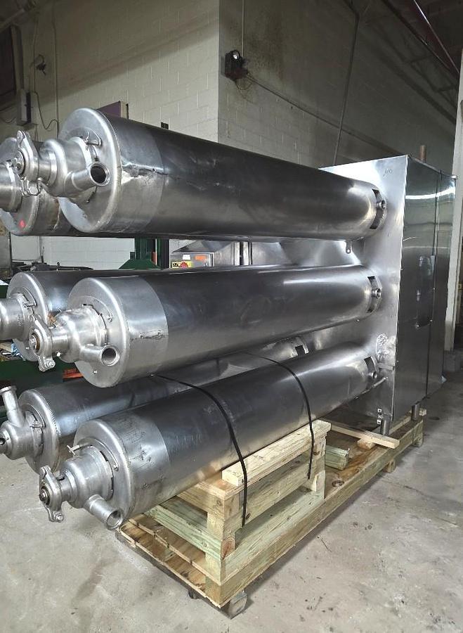 Used Cherry-Burrell Thermutator Model SPL672L Scraped Surface Heat Exchanger (6) Tube Thermutator