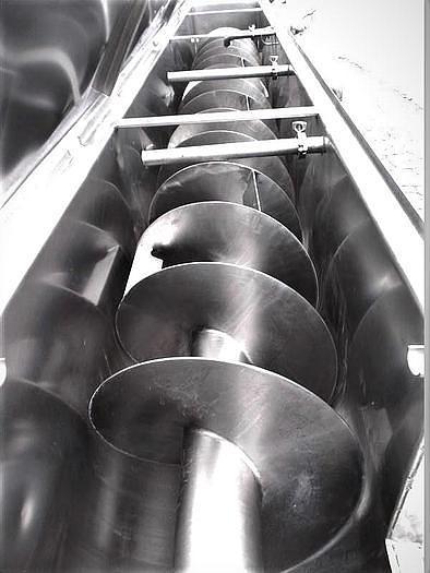 Used CSE Stainless Steel Sanitary Incline Screw Conveyor/Cooker 20 Inch Diameter X 14 Foot