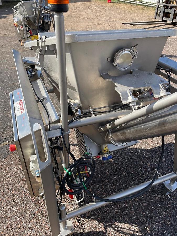 Used MARCHANT SCHMIDT STAINLESS STEEL SANITARY INCLINE SCREW FEEDERS 3 INCH