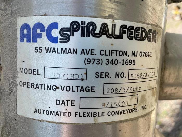 Used 2008 Kason Model KBDS30/316SS Stainless Steel Bag Break with 30" Screener and Screw Feeder