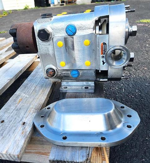 Used Waukesha SPX Stainless Steel Sanitary Positive Displacement Pump Model 015U2