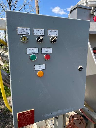 Used 2008 Kason Model KBDS30/316SS Stainless Steel Bag Break with 30" Screener and Screw Feeder