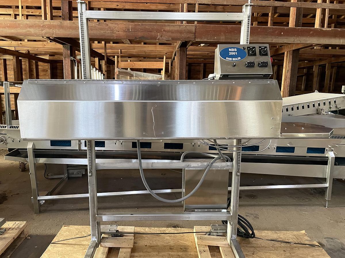 Used NBS Continuous Band Sealer Model NBS 2001 All Stainless Steel