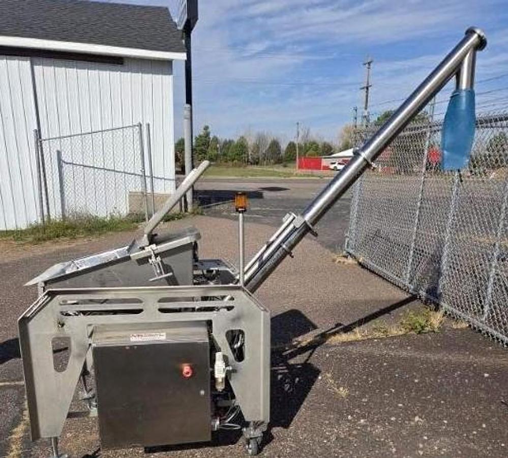 Used MARCHANT SCHMIDT STAINLESS STEEL SANITARY INCLINE SCREW FEEDERS 3 INCH