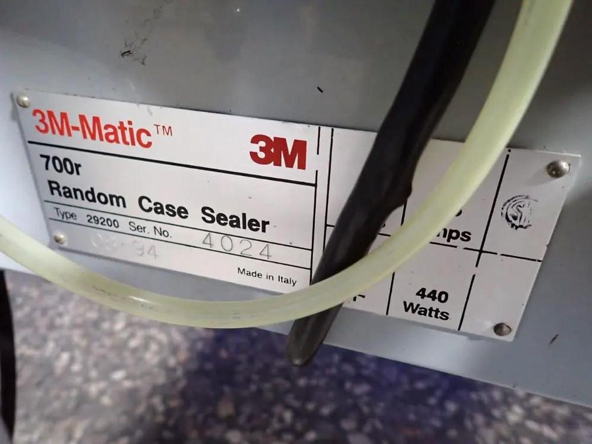 Used 3M-Matic™ 700r Semi-Automatic Random Case Sealer Top and Bottom