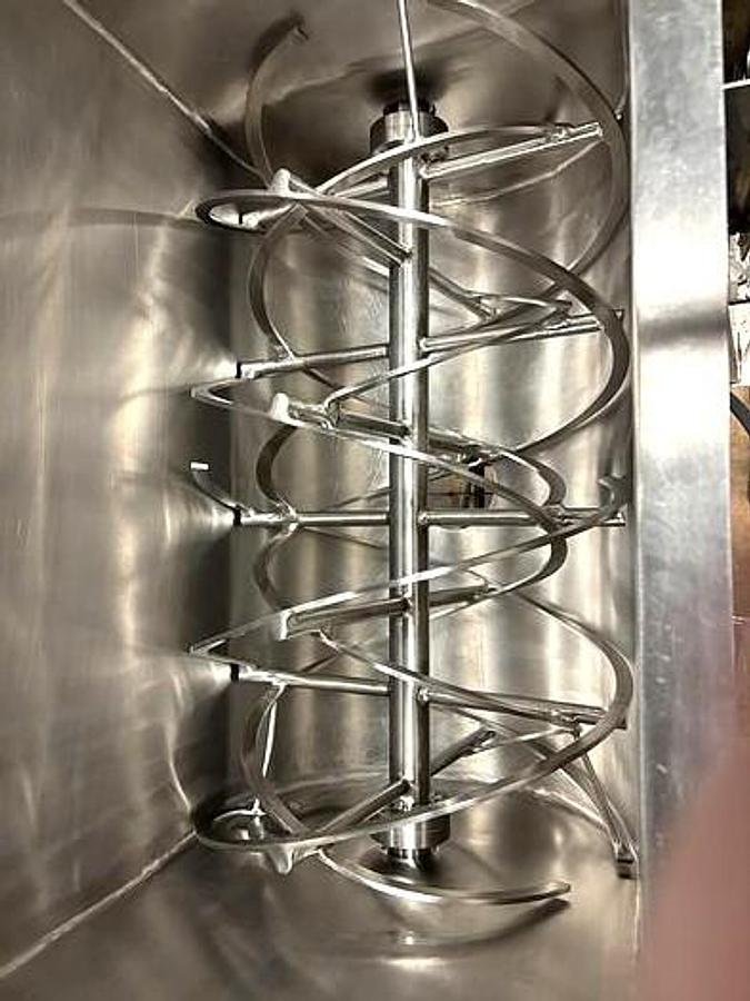 Used Approx 5 Cu Ft Stainless Steel Double Ribbon Blender