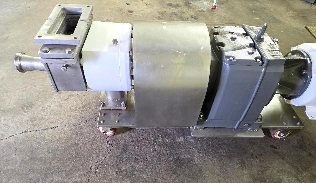 Used APV Crepaco Model R6R Stainless Steel Sanitary Positive Displacement Pump