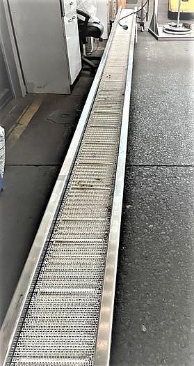 Used 10 Inch Wide X 281 Inches Long Incline Intralox Belt Conveyor Stainless Steel Sanitary
