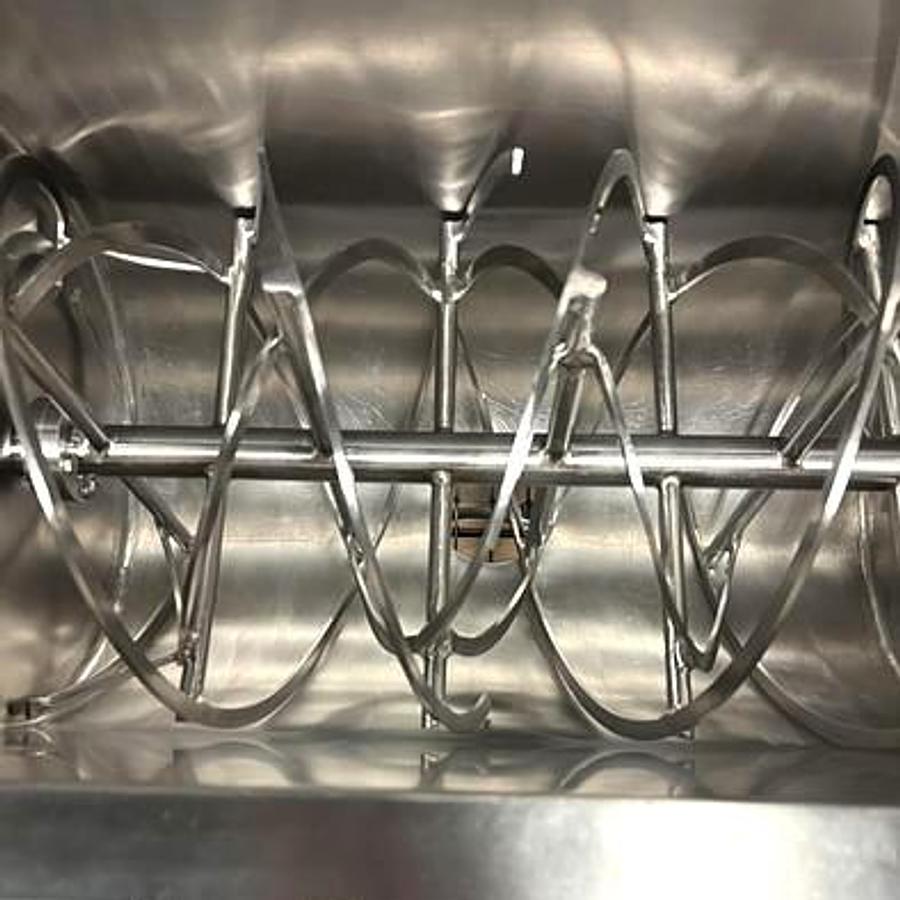 Used Approx 5 Cu Ft Stainless Steel Double Ribbon Blender