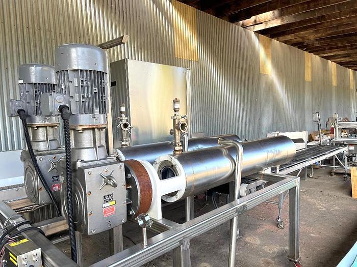 Used Chemetron Twin Tube Votator 6 X 72 Stainless Steel Sanitary