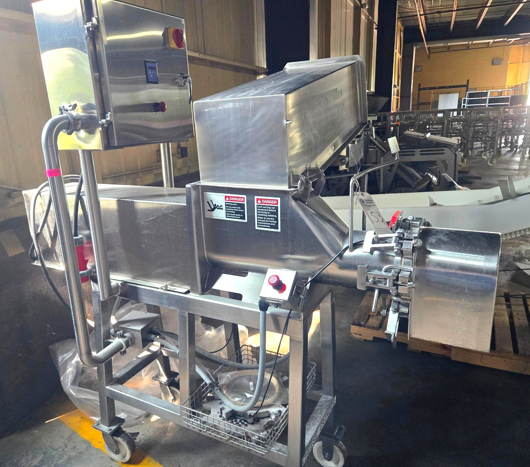 Used Koss Model 8GS Stainless Steel Sanitary Cheese Grinder
