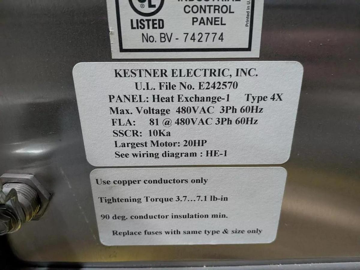 Used Cherry-Burrell Thermutator Model SPL672L Scraped Surface Heat Exchanger (6) Tube Thermutator