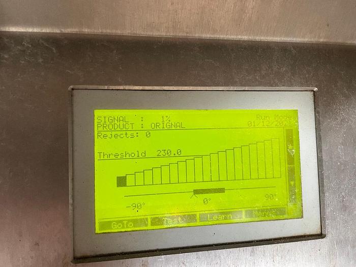 Used Cintex Sentry Metal Detector with Conveyor 5 Inch X 18 Inch Aperture Opening