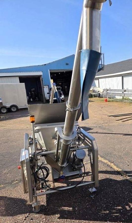 Used MARCHANT SCHMIDT STAINLESS STEEL SANITARY INCLINE SCREW FEEDERS 3 INCH
