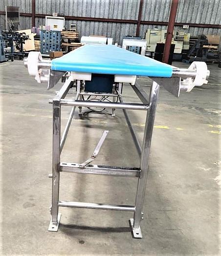 Used Marchant Schmidt 14in Wide X 146in Long Belt Conveyor Stainless Steel Sanitary Variable Speed