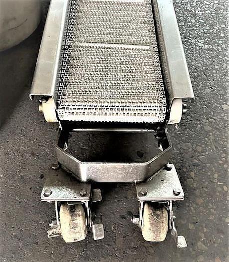 Used 10 Inch Wide X 281 Inches Long Incline Intralox Belt Conveyor Stainless Steel Sanitary