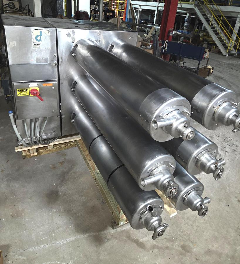 Used  Cherry-Burrell Thermutator Model SPL672L Scraped Surface Heat Exchanger (6) Tube Thermutator