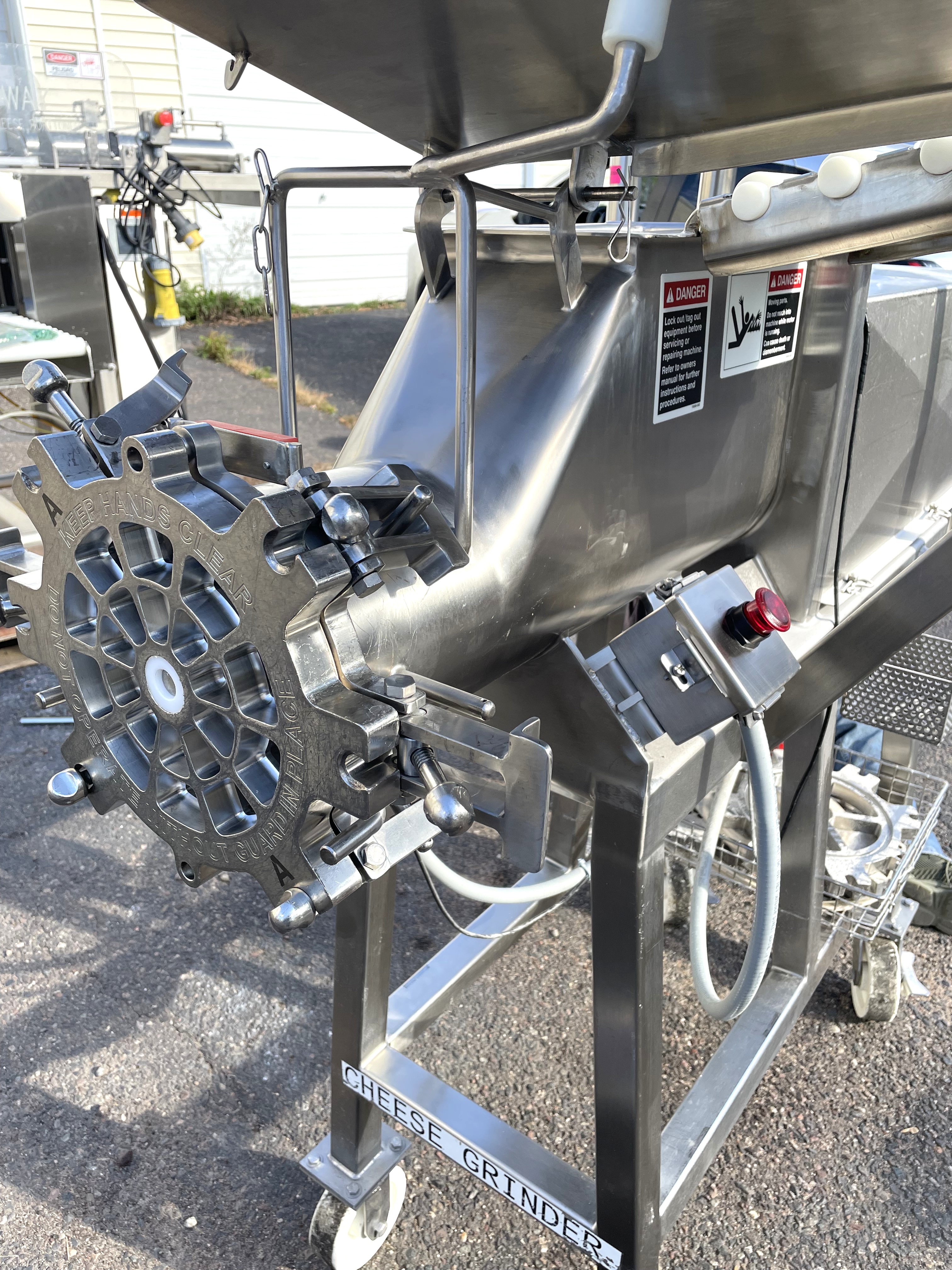 Used Koss Model 8GS Stainless Steel Sanitary Cheese Grinder