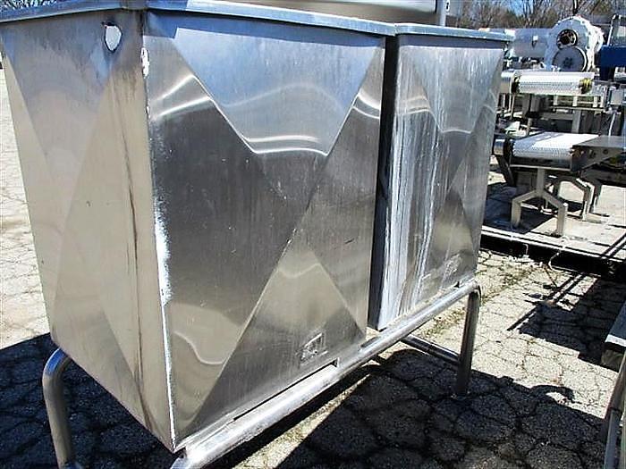 Used Twin 50 Gallon Stainless Steel Tanks on Common Stainless Steel Frame