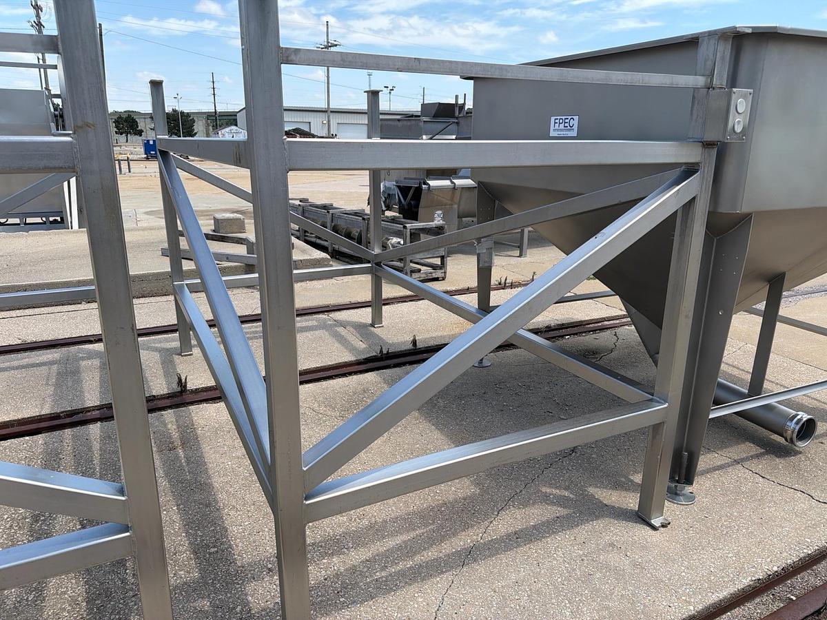 Used MTC Screw Loaders Model MCTS-16-13 Stainless Steel 16 Inch Diameter 7500 Pound Hoppers