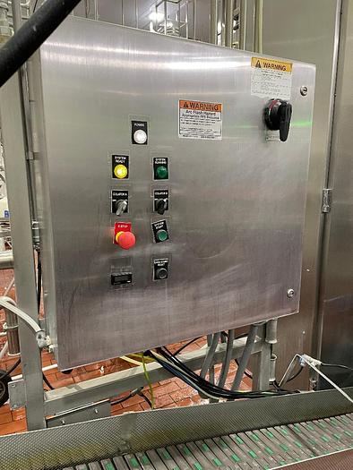 Used SBM / SAJB Inc Twin Head Inline Aspetic Bag Filler Stainless Steel Sanitary