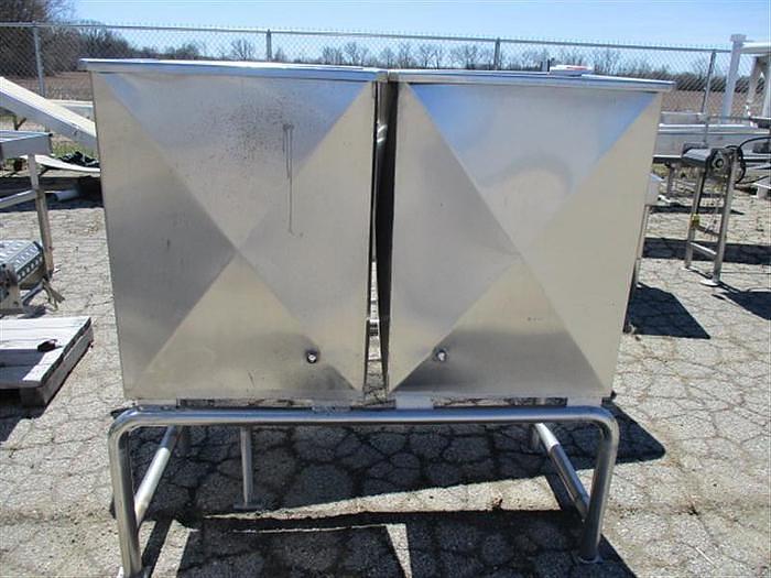 Used Twin 50 Gallon Stainless Steel Tanks on Common Stainless Steel Frame