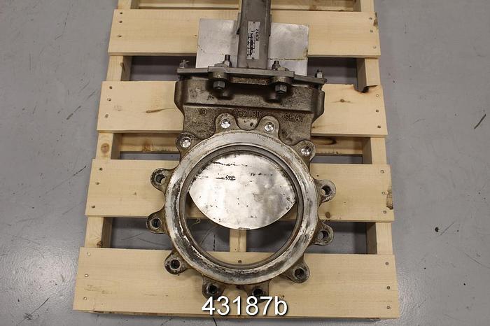 Used Dezurik 10" Hand Operated Knife Gate Valve #43187