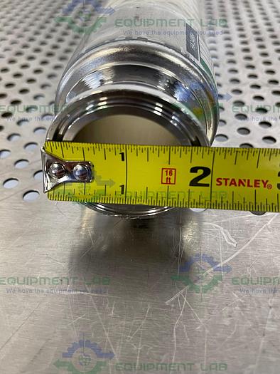 Used Sani Tech  STHT-WR-1500 72" Silicone Hose w/ 1 1/2" Sanitary Fitting