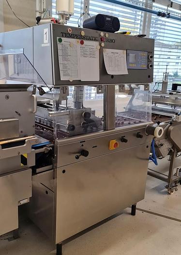 Gebraucht gebr. Überziehmaschine SOLLICH Type TTS-620, Baujahr 2000.