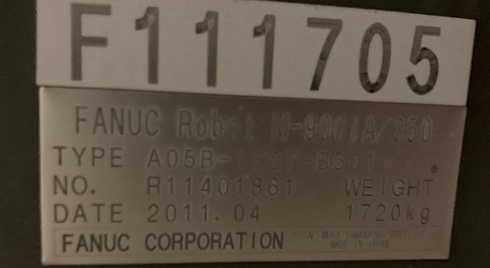 Used FANUC M900iA/350 6 AXIS CNC ROBOT WITH R30iA CONTROLLER 350KG X 2650mm REACH